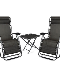 2 db zéró gravitáció kerti szék asztallal