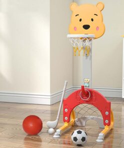 Alternative view of 4 az 1-ben állítható magasságú gyerek játékszett,  narancs-sárga