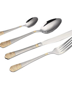 84 db-os evőeszköz készlet több színben-ezüst/arany