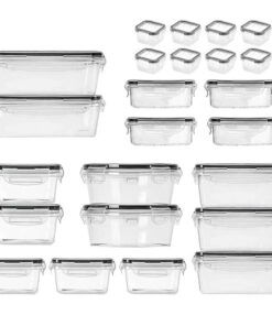 24 részes, műanyag frissentartó doboz készlet