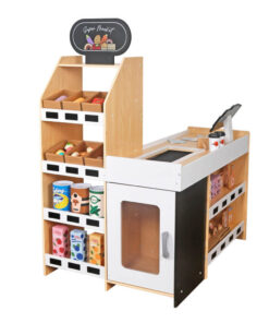 Játék fa szupermarket kiegészítőkkel