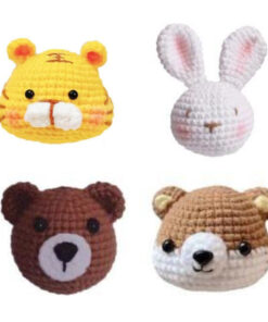 4 db-os állatos horgoló készlet kezdőknek