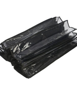 Alternative view of Ajtóra szerelhető cipőtároló-fekete