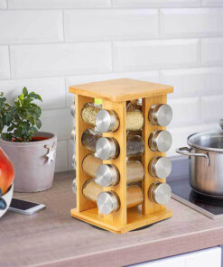 Alternative view of Bambusz fűszertartó állvány, 16db-os