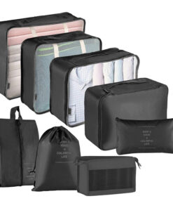 Alternative view of Bőröndrendszerező szett 8 darabos, fekete