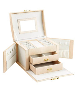 Ékszertartó táska, több színben-pezsgőszín