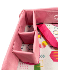 Alternative view of Hordozható gyerekasztal autóba, zsebekkel, pink