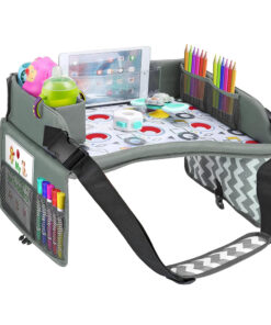 Alternative view of Hordozható gyerekasztal autóba, zsebekkel, szürke