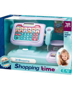 Játék pénztárgép, kék-lila