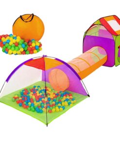 Játszósátor alagúttal, 200 db ajándék labdával