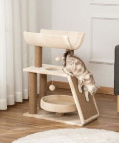 Alternative view of Macska mászóka, bézs