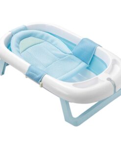 Összecsukható babakád hálóval, 2 színben-kék