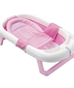 Összecsukható babakád hálóval, 2 színben-rózsaszín