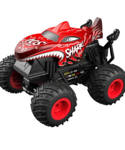 Távírányítós cápa autó, piros