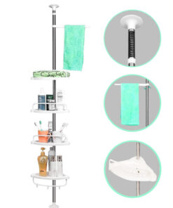 Teleszkópos fürdőszoba polc