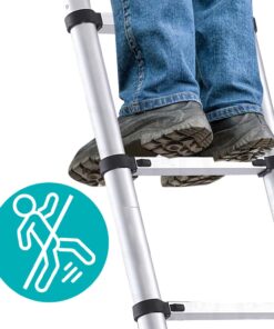 Alternative view of Teleszkópos alumínium létra 3 méretben-4,1 méteres