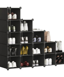 Alternative view of Kombinálható tároló kocka 15db, fekete