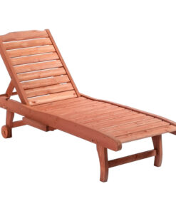 Állítható fa pihenőágy kihúzható tartóval