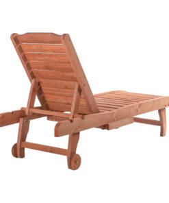 Alternative view of Állítható fa pihenőágy kihúzható tartóval