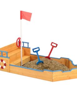 Kalózhajó formájú homokozó