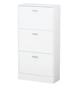 Alternative view of Cipős szekrény 3 részes, fehér színben