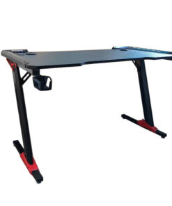 Professzionális gamer asztal karbonszálas bevonattal, LED világítással