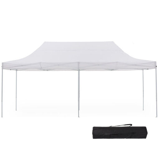 Összecsukható kerti pavilon - 2,9x5,7 méteres-fehér-pavilon+hordtáska