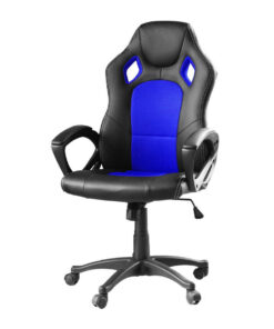 Gamer szék több színben - basic-színes háttámla, kék