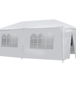 Party sátor fehér színben, 3 méretben-3x6 méteres